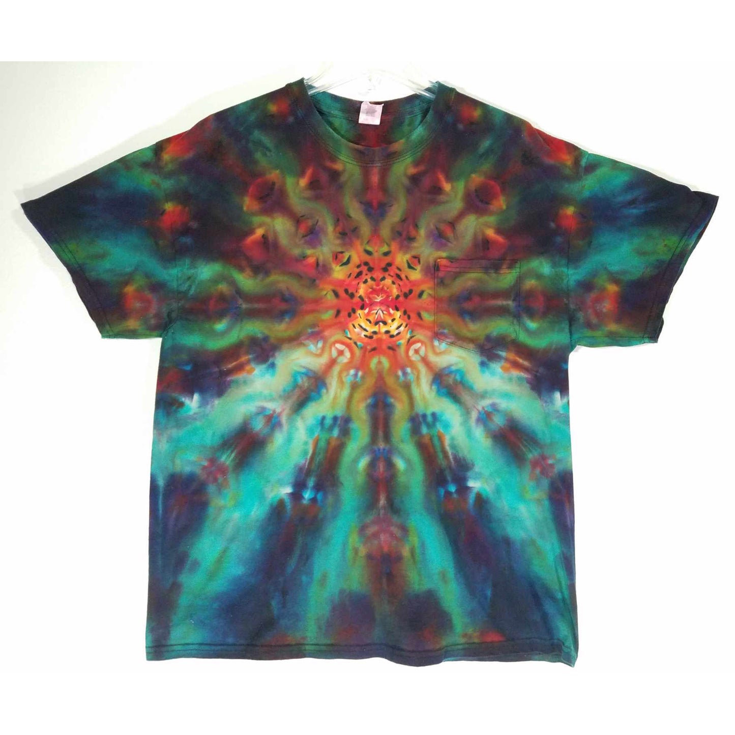 XL REVERSE COSMIC EXPLOSION POCKET T-SHIRT