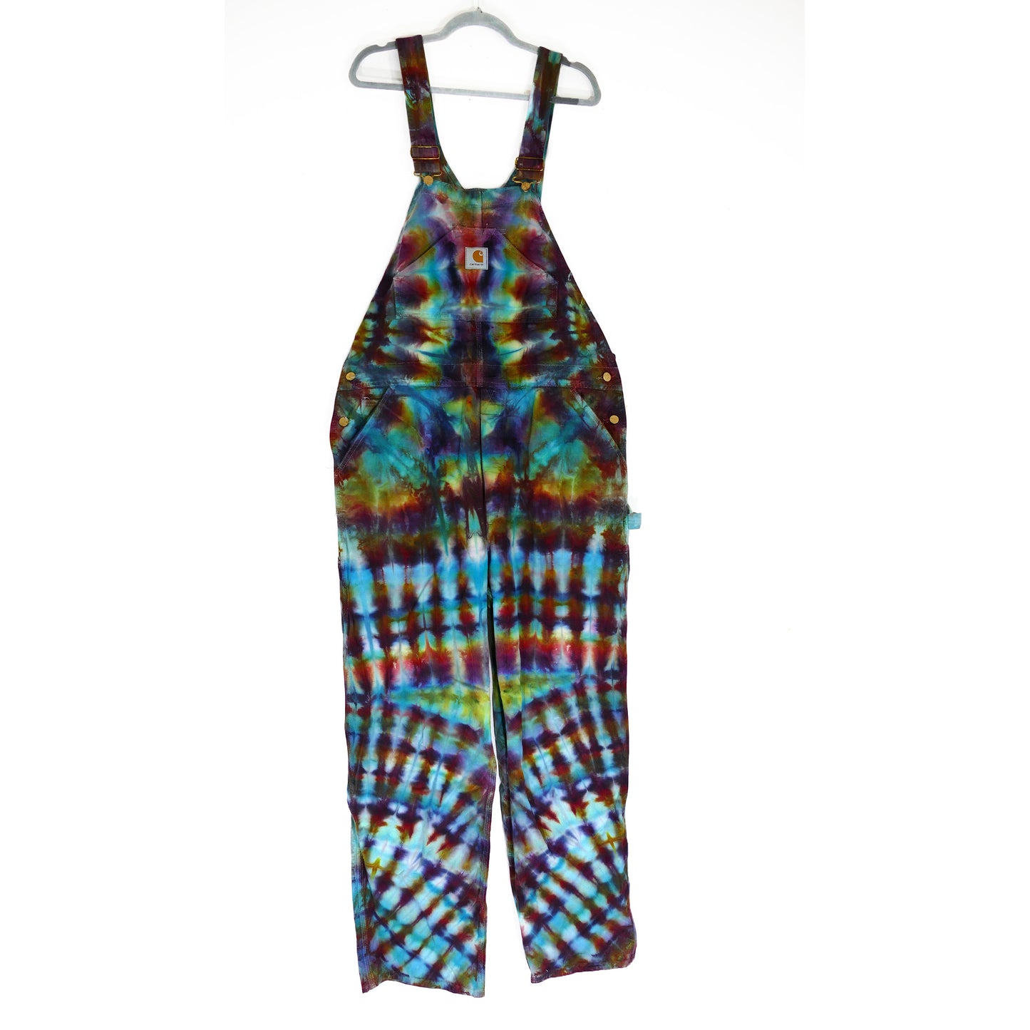 NEW OLD STOCK CARHARTT: TIE-DYE OVERALLS 40x33