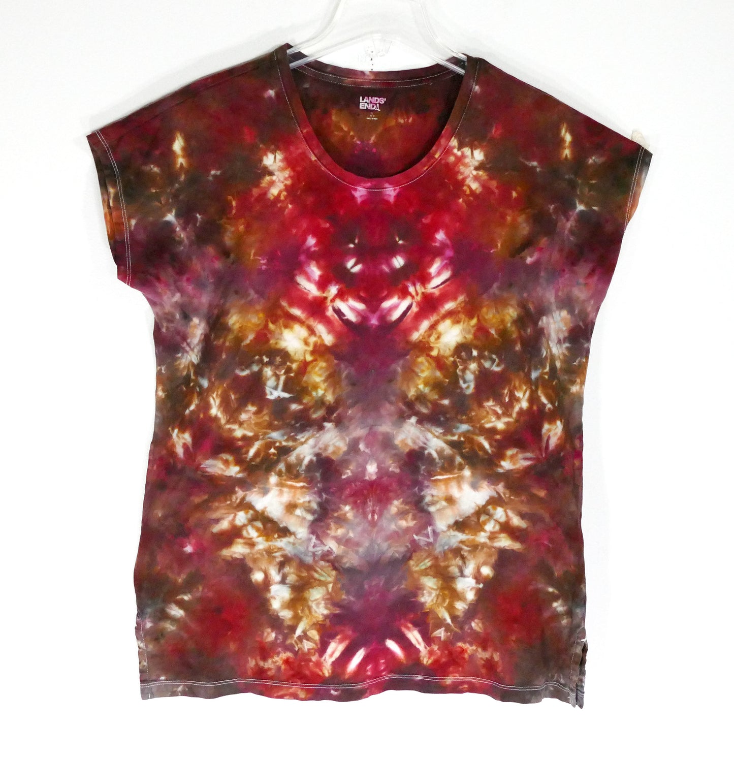 TIE DYED Long Tee Lands End: Size Large