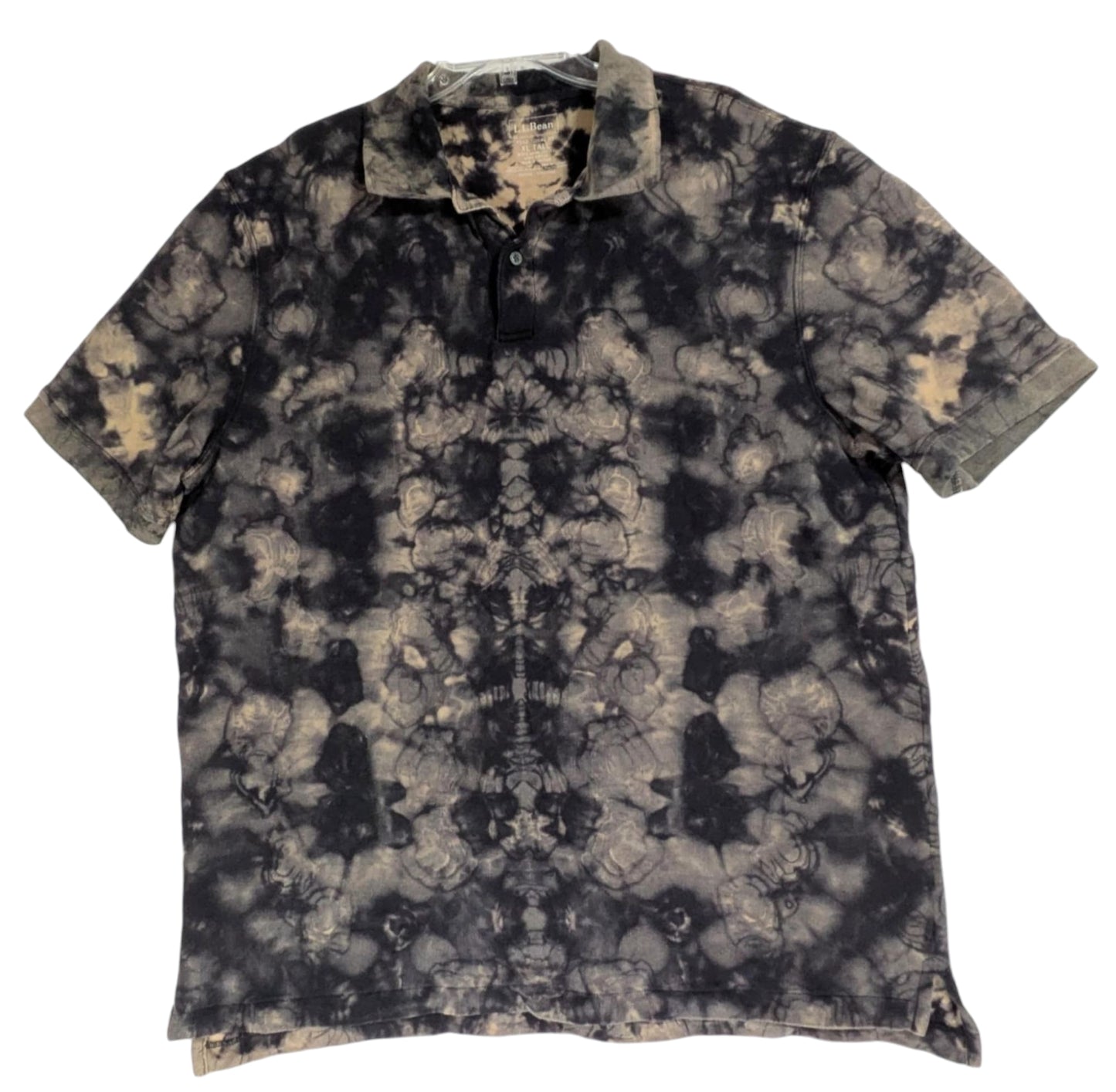 LL Bean XLT Polo shirt Reverse Dye