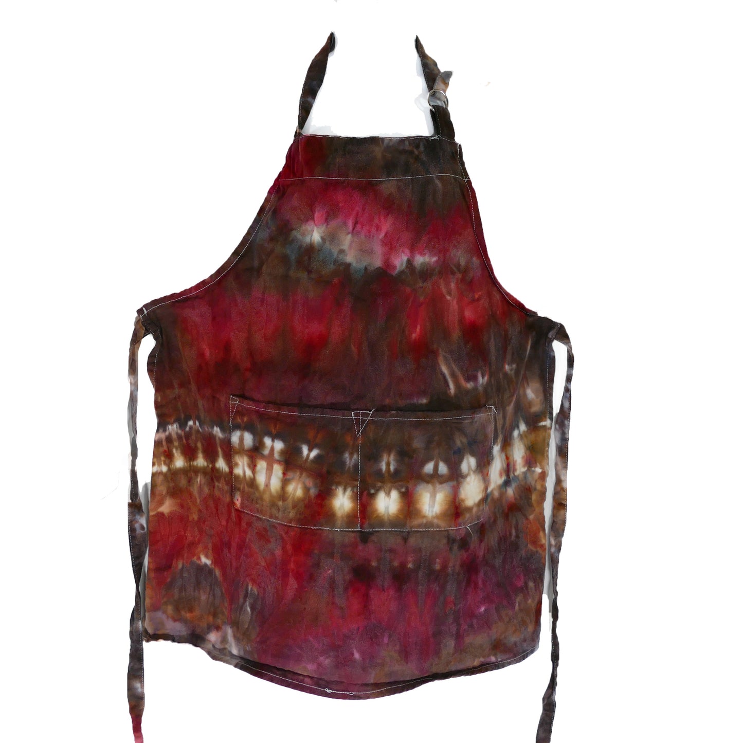 Apron: Ice Dyed: Pink Mountains