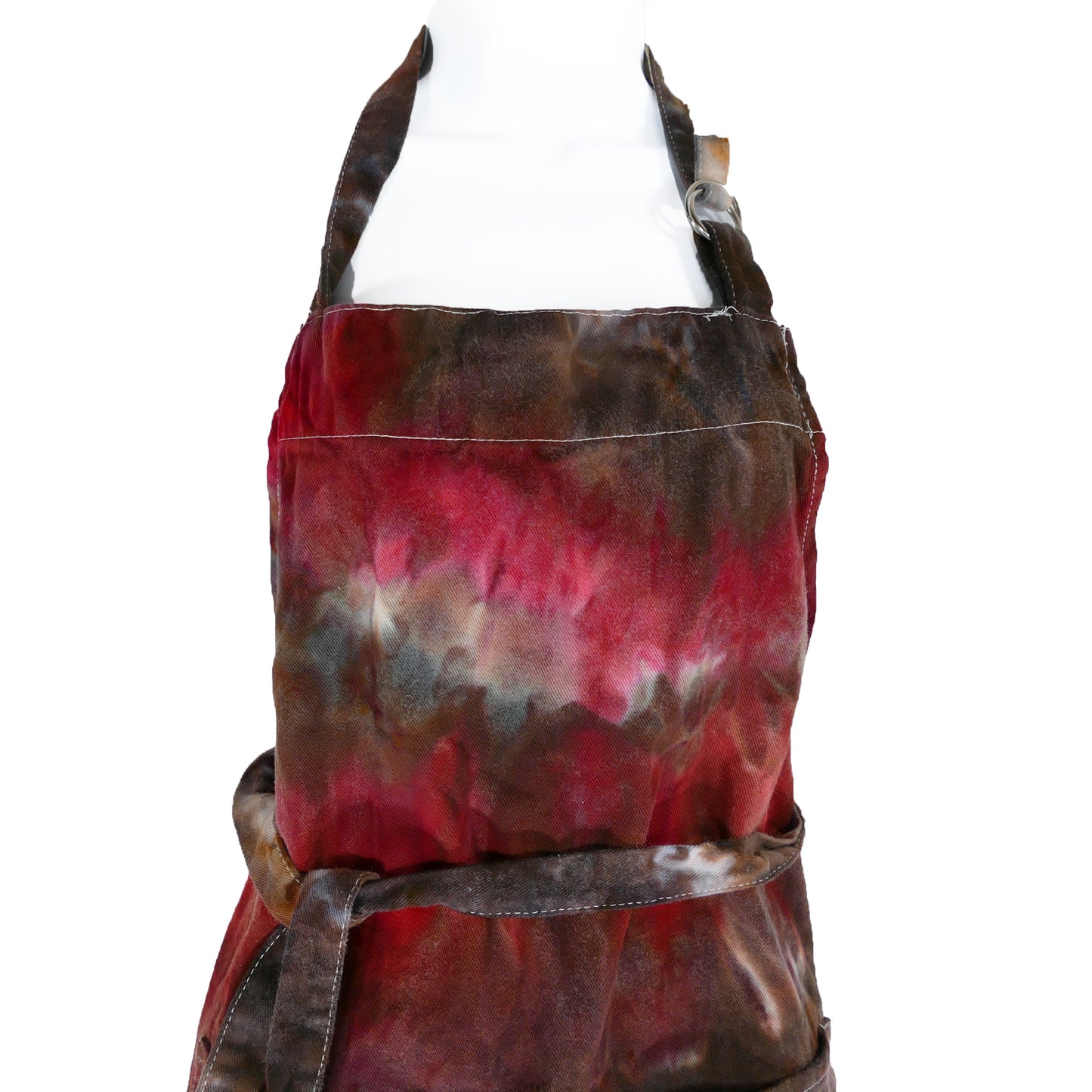 Apron: Ice Dyed: Pink Mountains