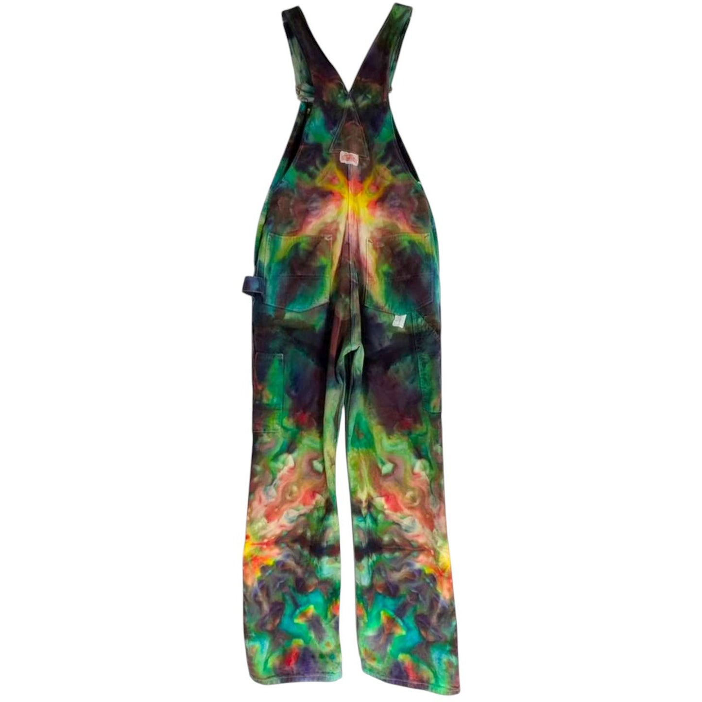 Vintage Round House Overalls Tie Dyed 32x32