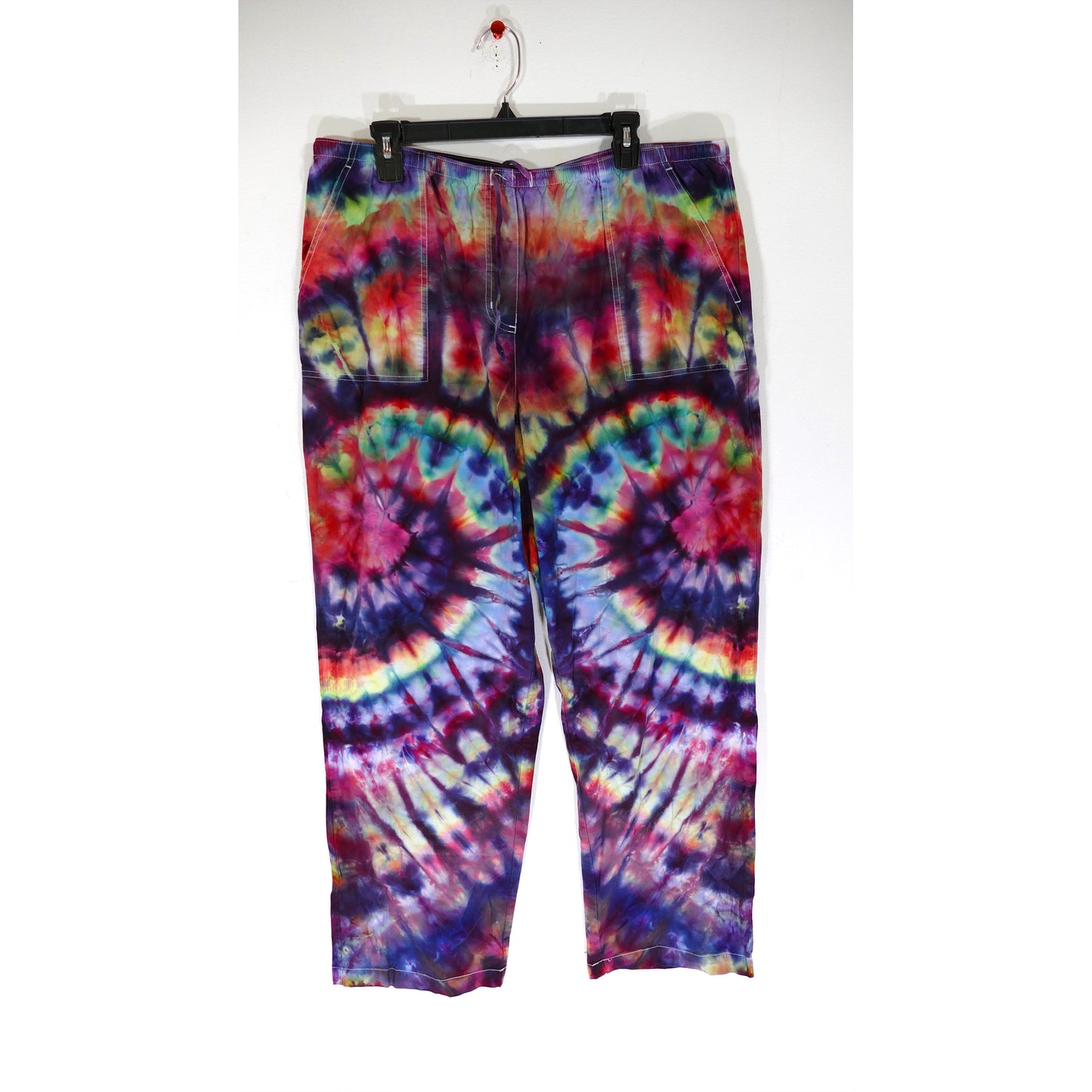 XL LL BEAN CLASSIC FIT DRAWSTRING TIE DYE PANTS