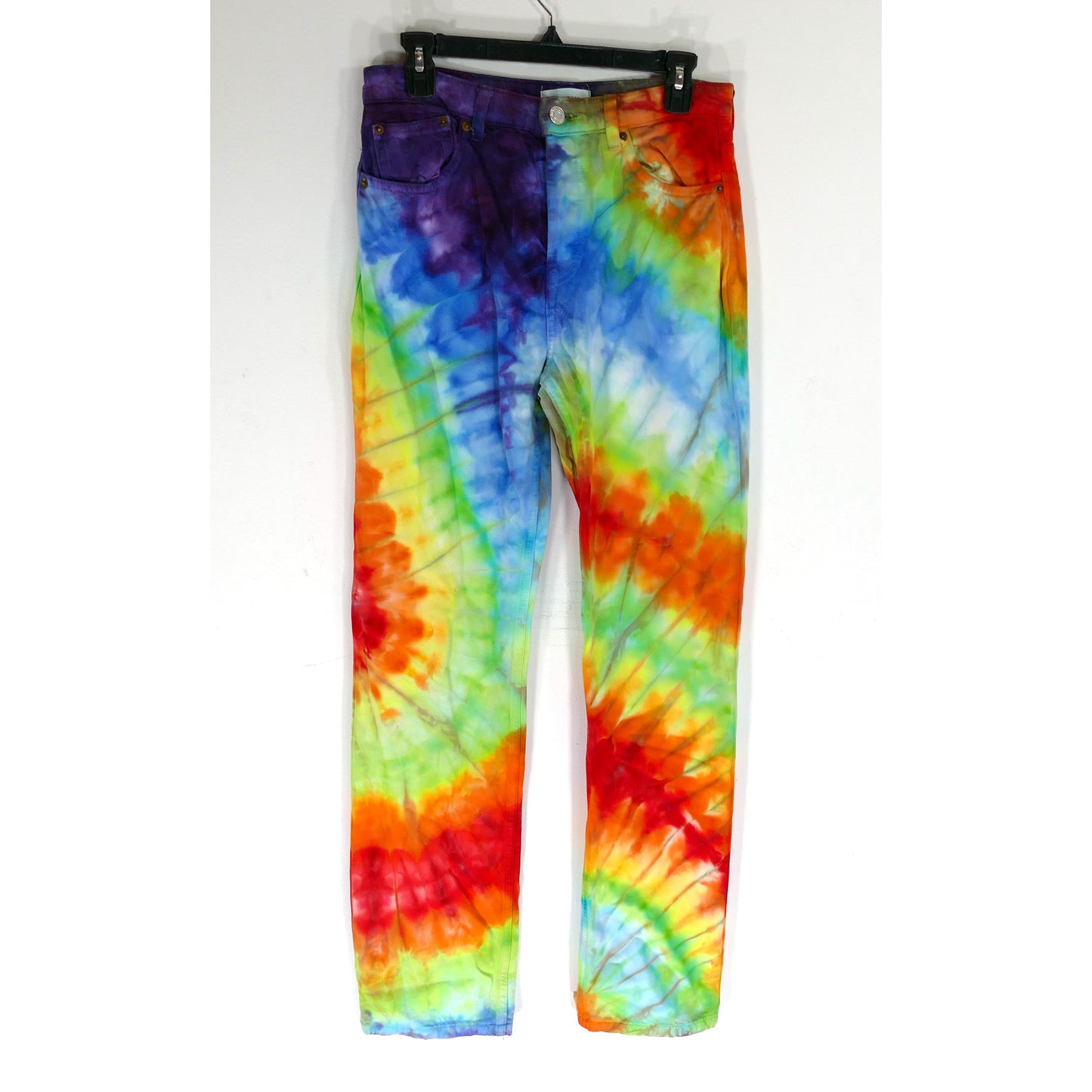 ZARA SIZE 8 RAINBOW Jeans Tie-Dyed