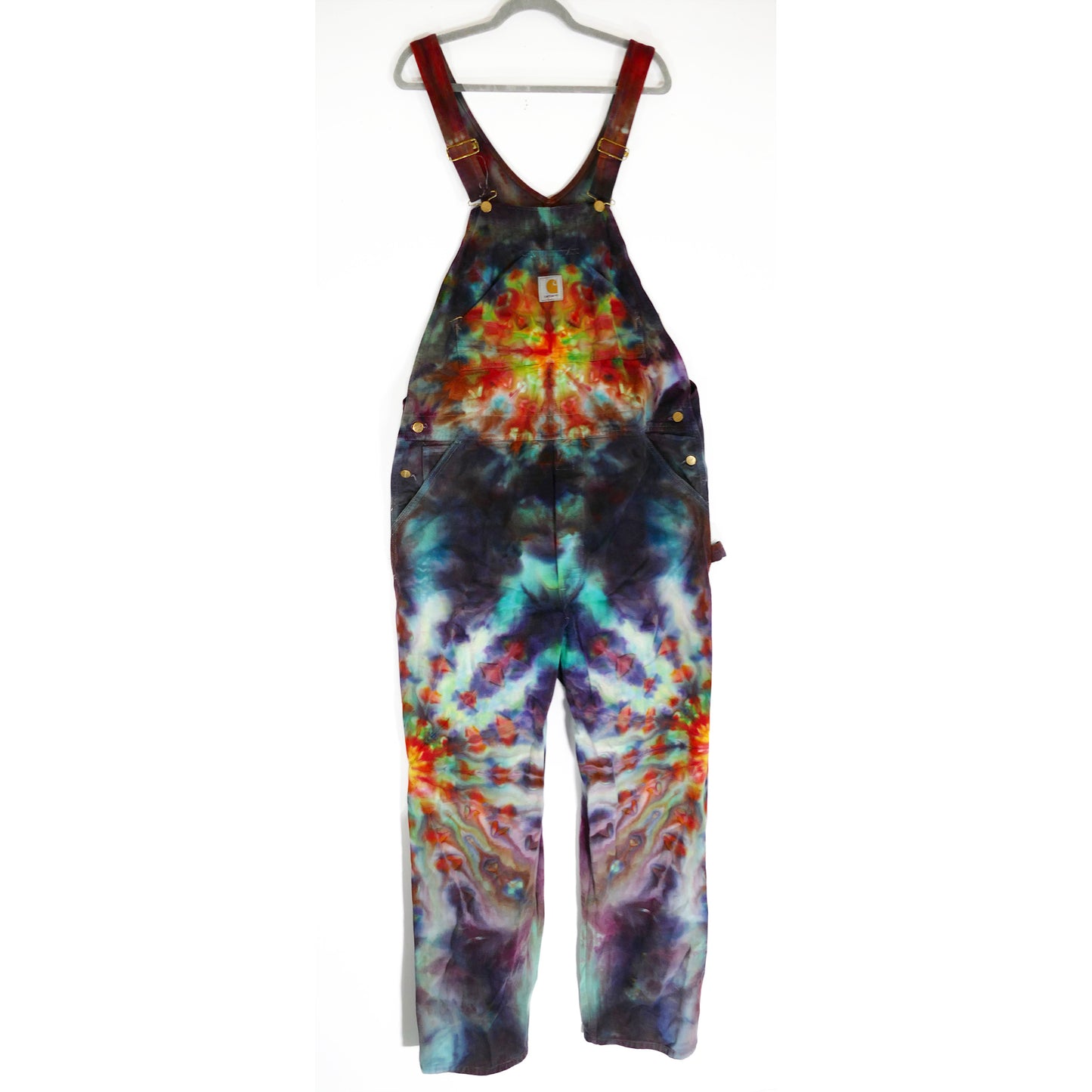 NEW OLD STOCK CARHARTT: Cosmic Tie Dyed Overalls 40x34