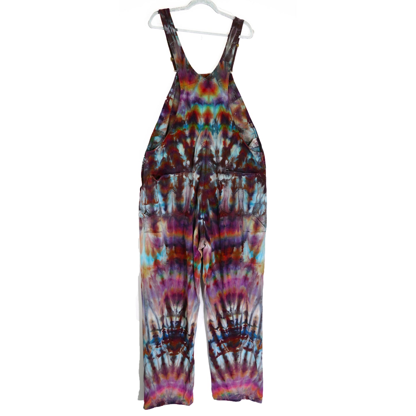 New Old Stock Carhartt bib Overalls TIE DYED!!! 44x34
