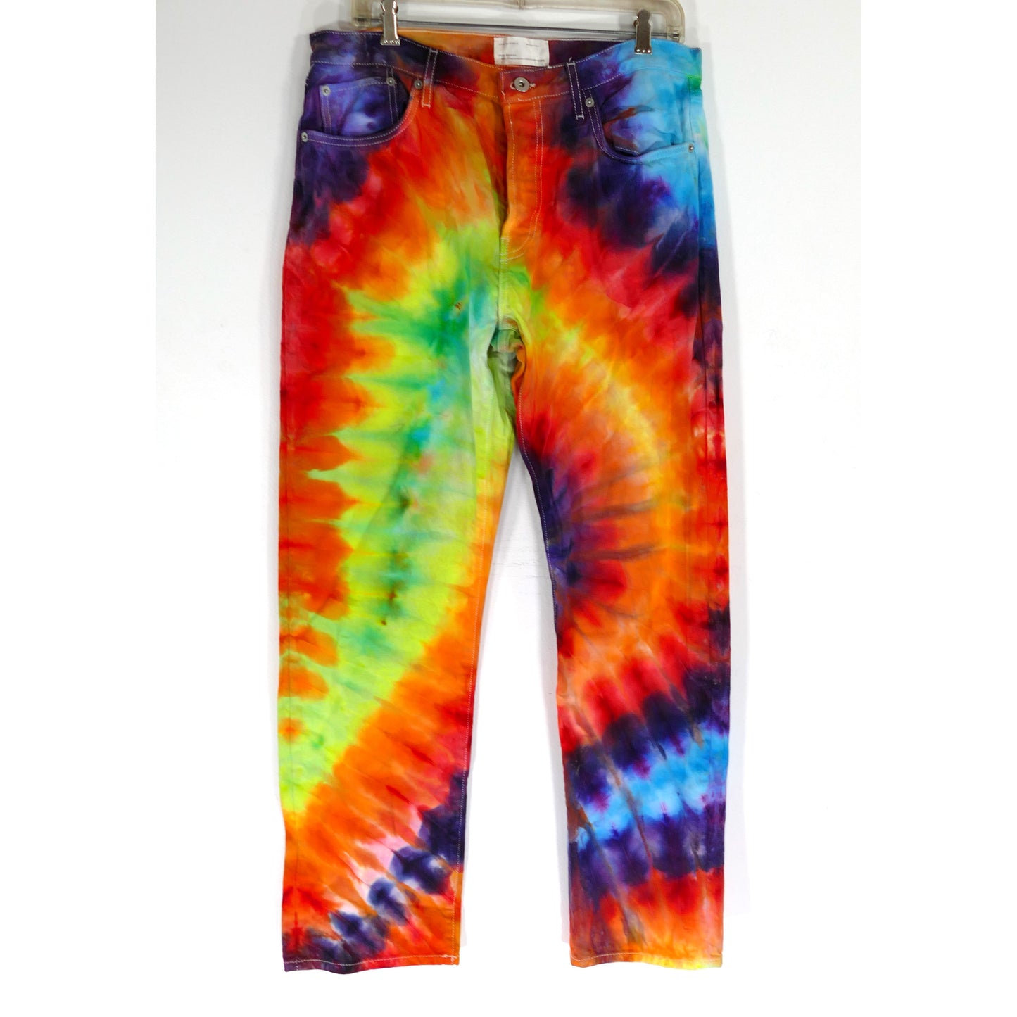 Zara JEANS TIE-DYED RAINBOW size 32