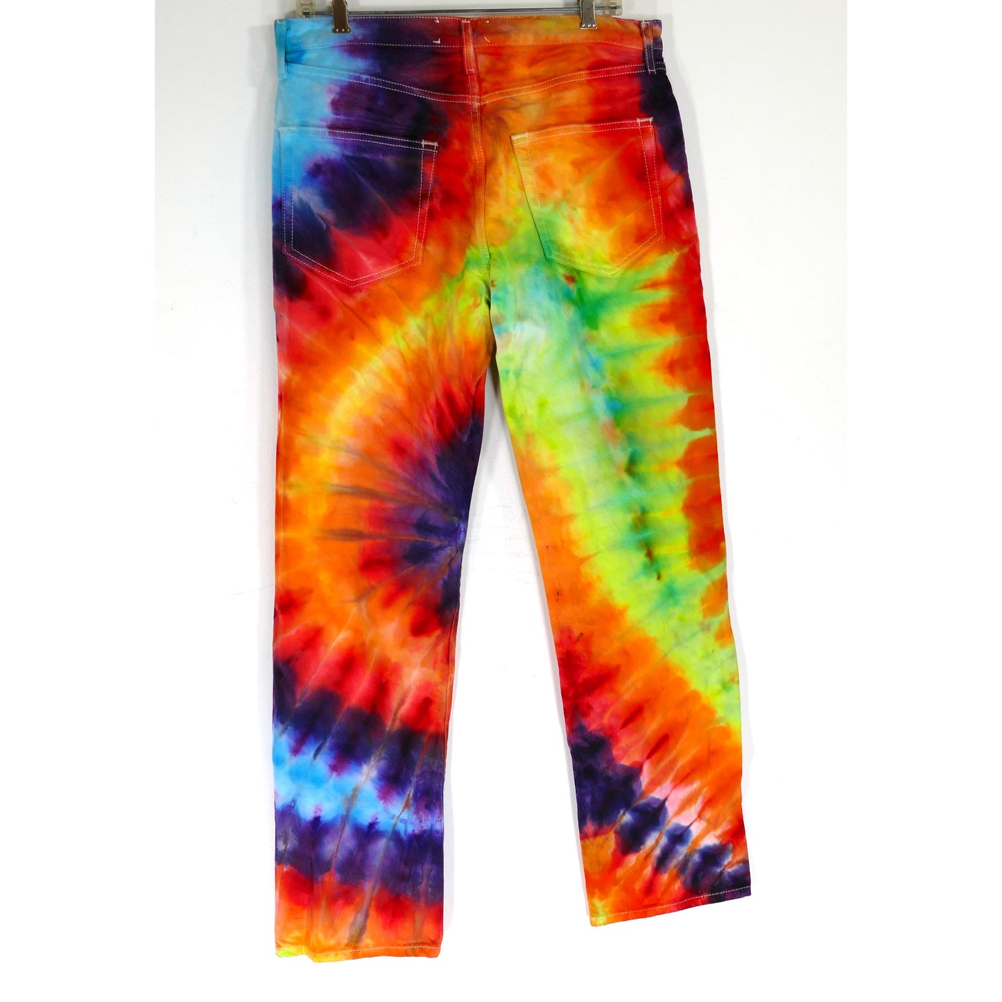 Zara JEANS TIE-DYED RAINBOW size 32