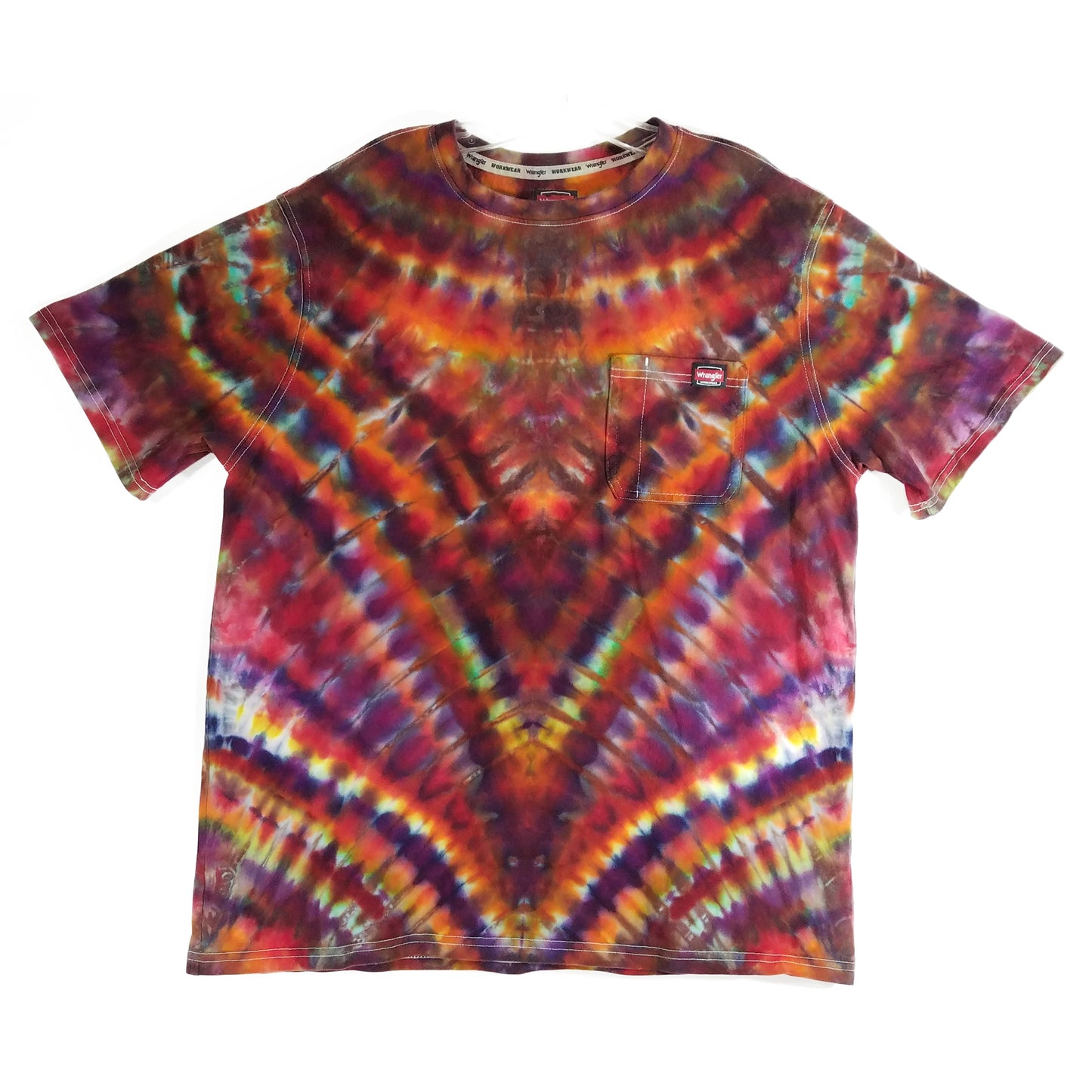 XL WRANGLER POCKET-Tee: Hand Dyed! One of a kind!