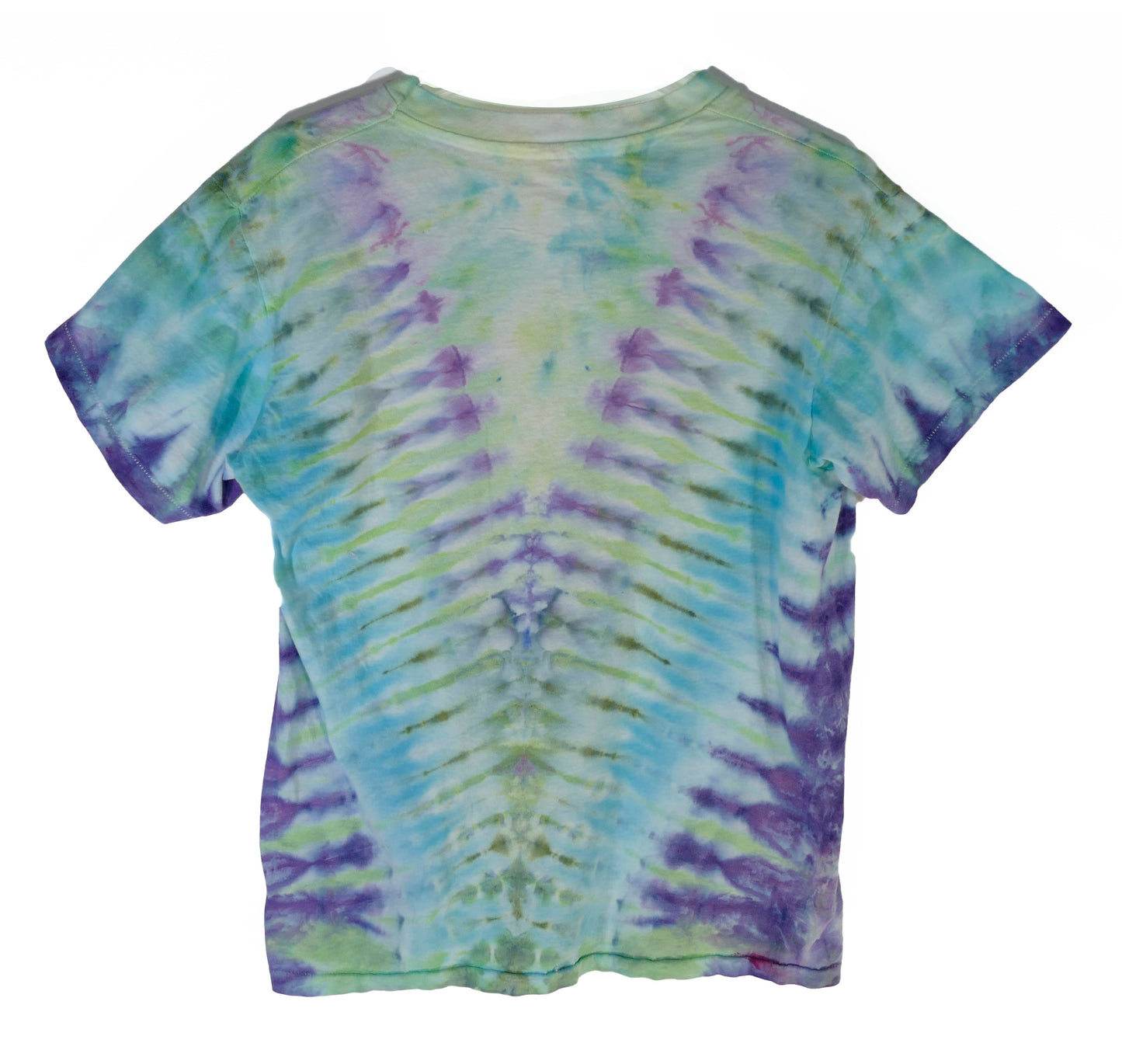 LARGE V-NECK HAWAII Purple & Green