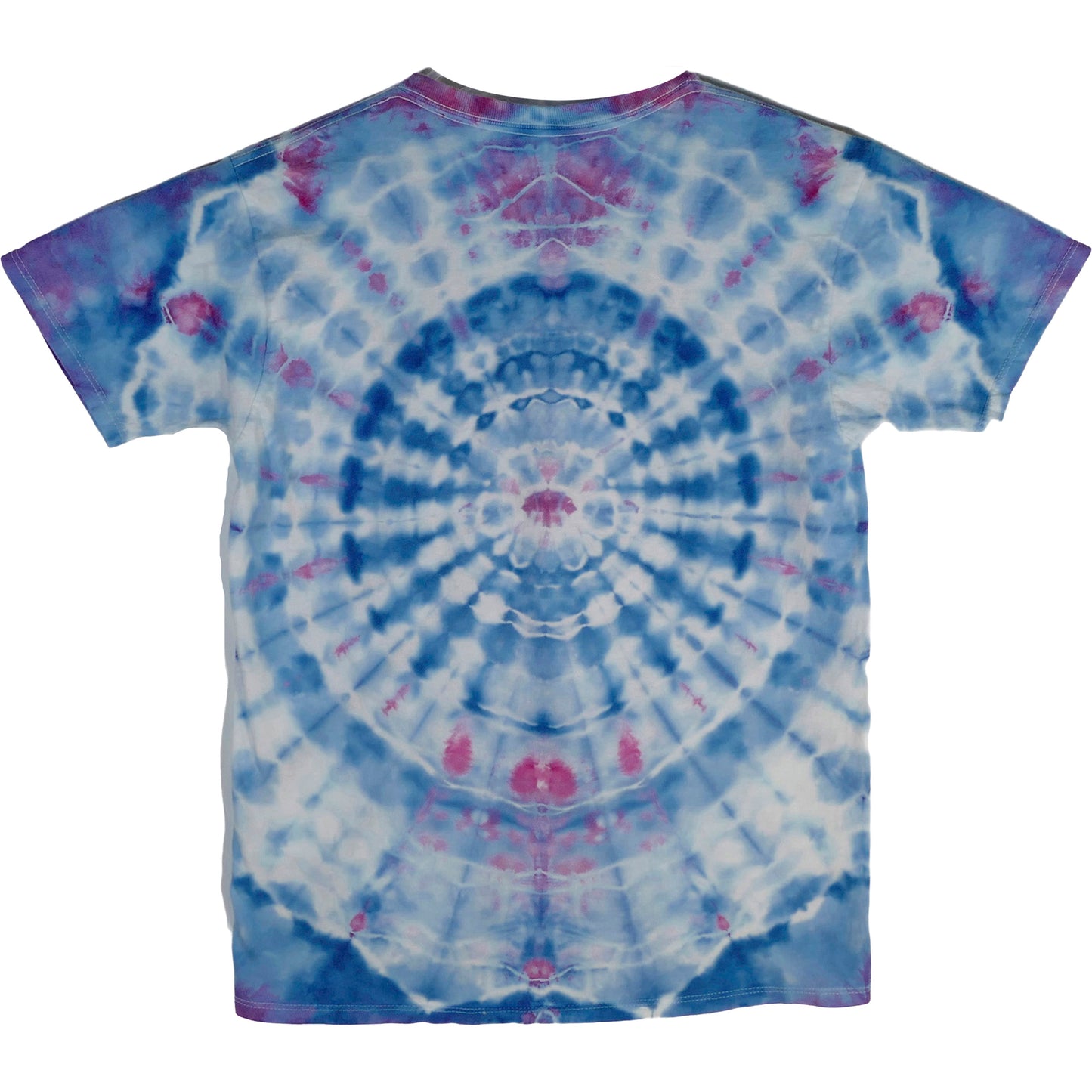 LARGE YOUTH BLUE MANDALA Tie Dye Tee Shirt
