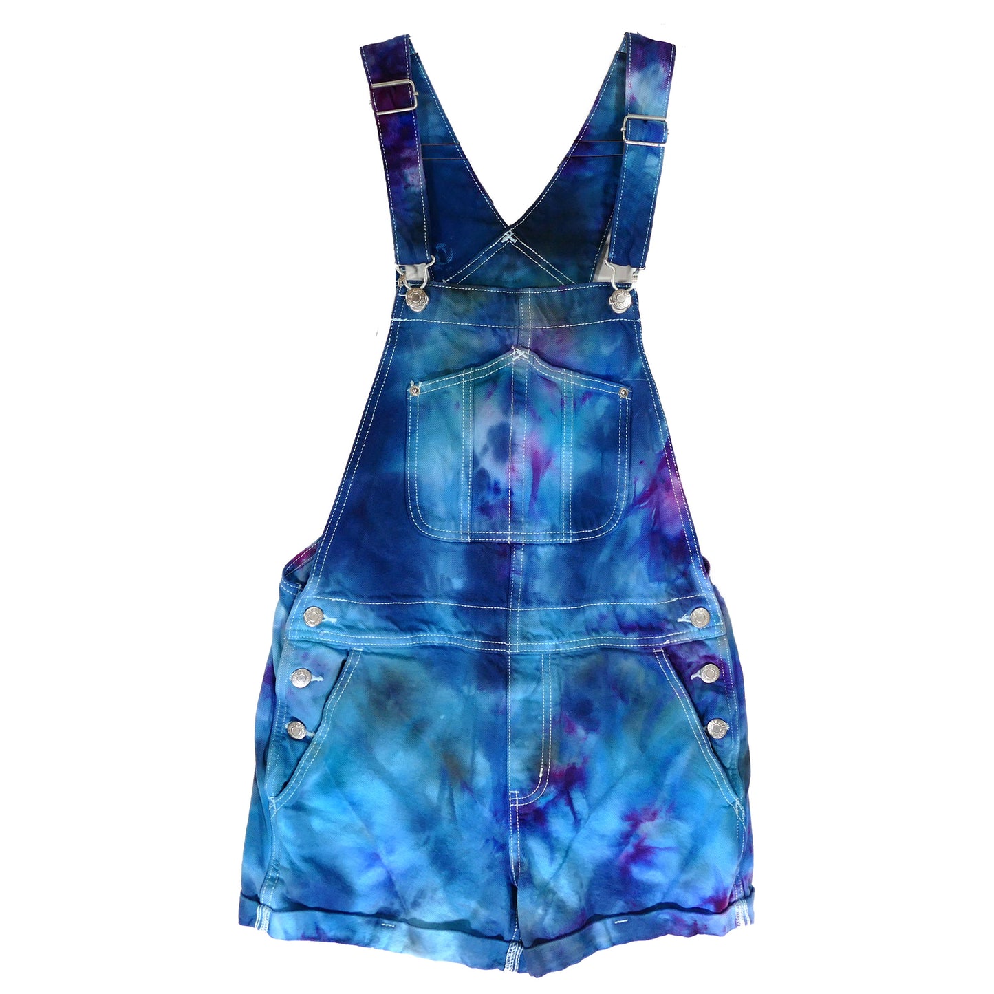 SMALL alpine blue SHORT OVERALLS