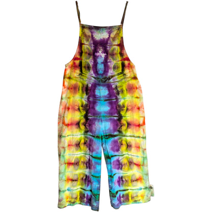 MEDIUM TIE DYED WIDE LEG OVERALLS M FRUIT FLAVORS