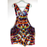 2X  SHORT-TIE-DYED-OVERALLS RUST