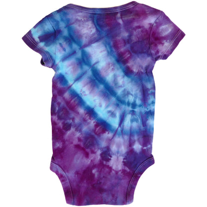 3-6 months Tie Dyed Onesie Purple Wrap