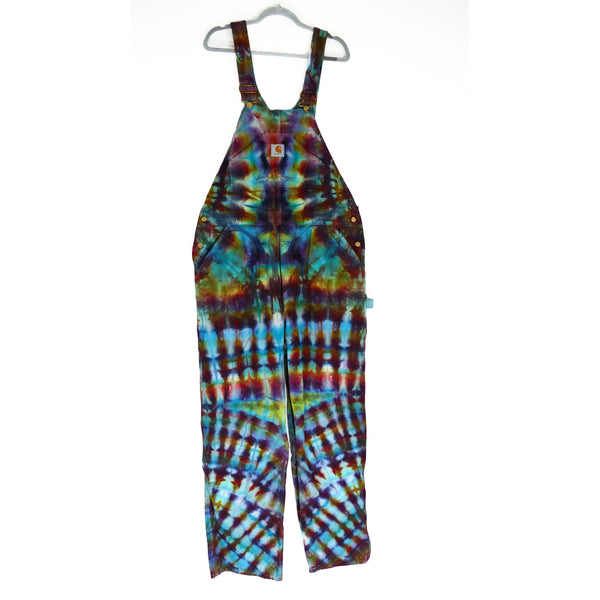 NEW OLD STOCK CARHARTT: TIE-DYE OVERALLS 40x33