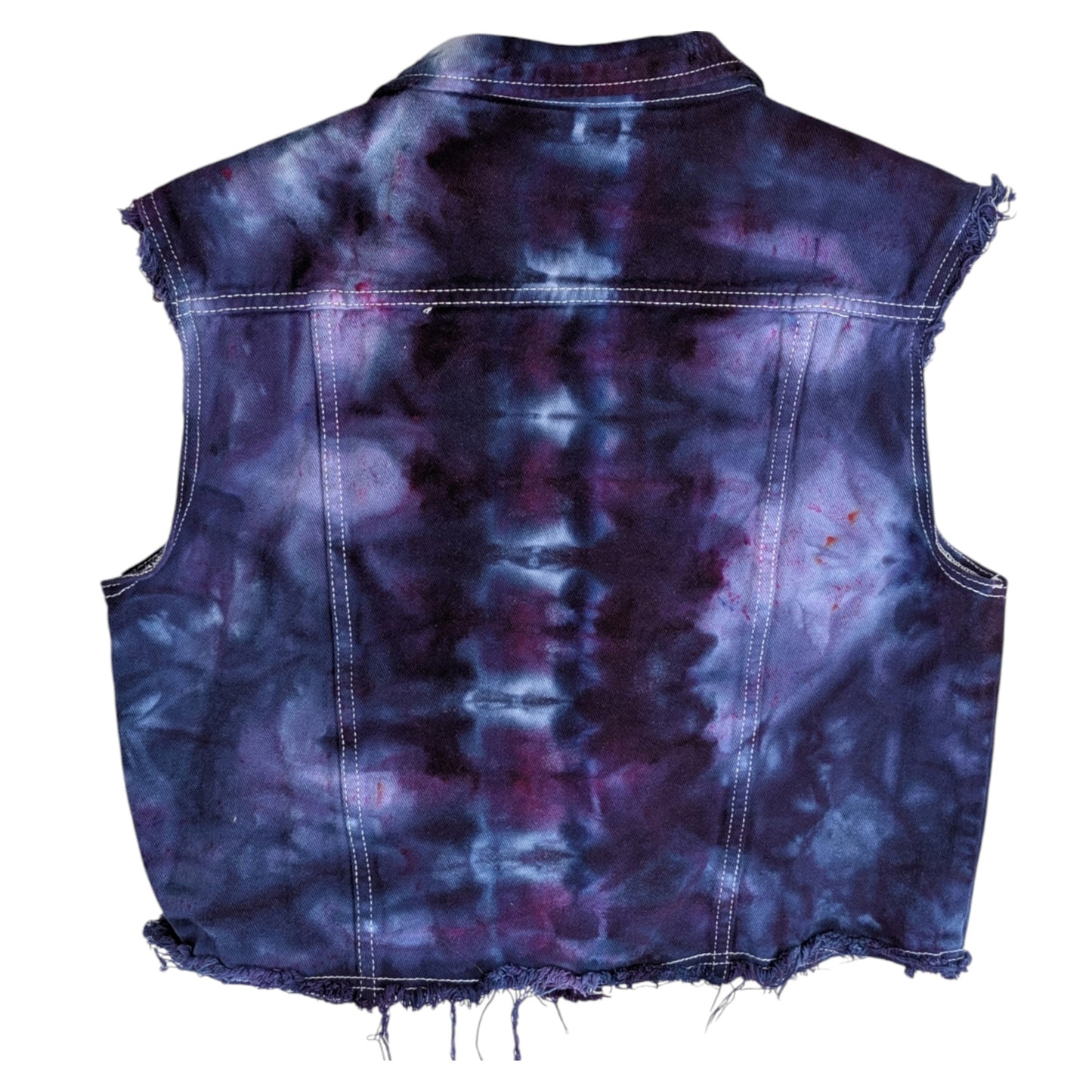 BLUE TIE DYED VEST XL