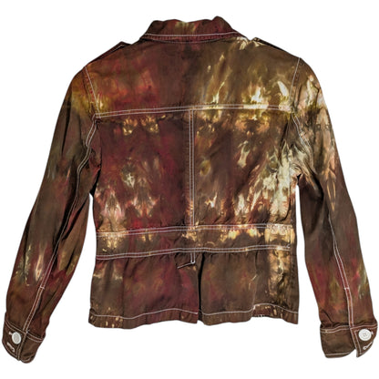 BROWN TIE DYED JACKET SIZE 6