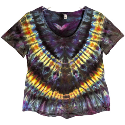 Large Scoop Neck Tie Dye