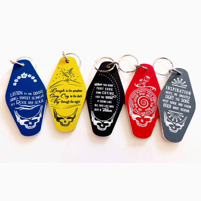 5 DEAD INSPIRED KEYCHAINS: 5 UNIQUE DESIGNS for THE FINAL TOUR
