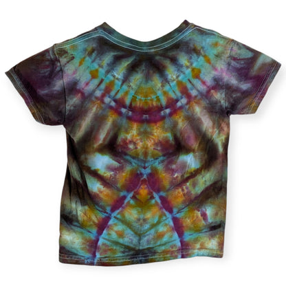 KIDS TIE DYE T-SHIRT SIZE 4T PURPLE AND GREEN