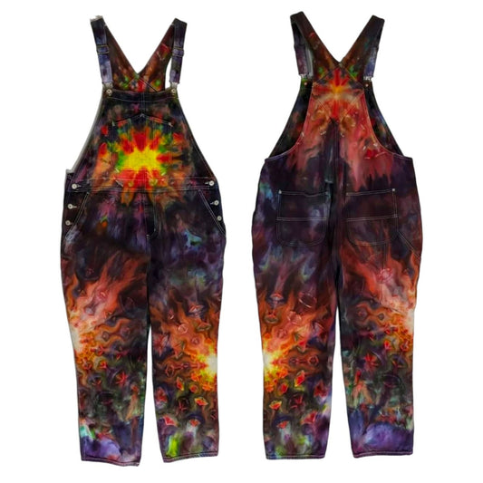 Old Navy Ice & Snow COSMIC Tie Dyed OVERALLS Size 18