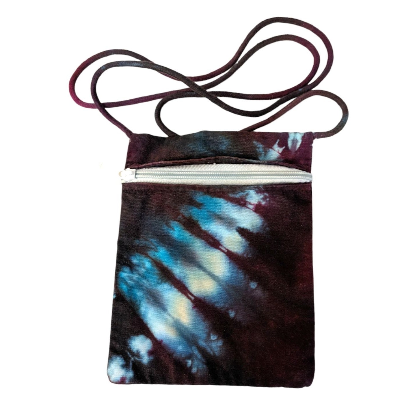 Tie Dyed Little Zipper Bag Purple