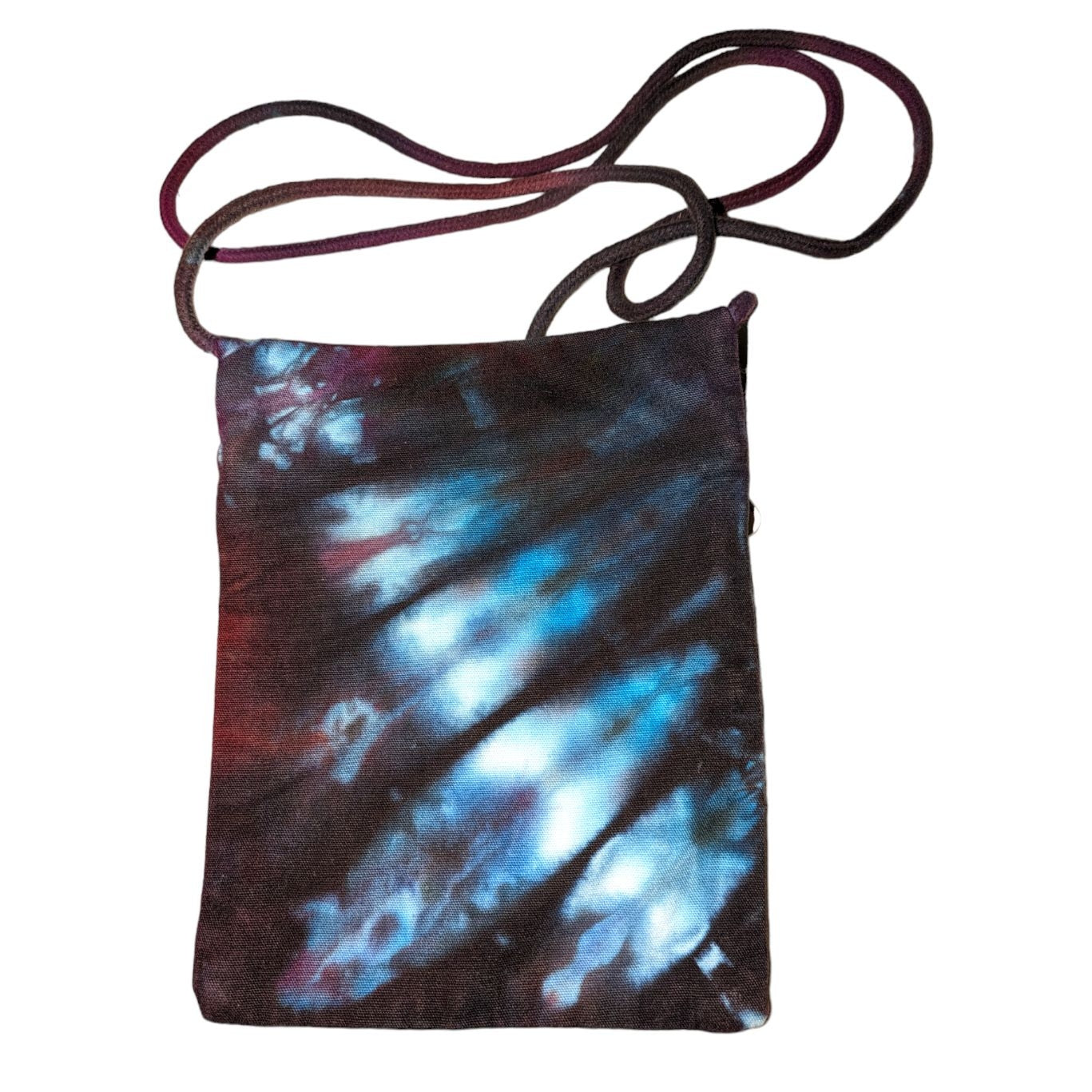 Tie Dyed Little Zipper Bag Purple