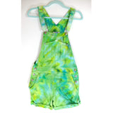 XS  SHORT-TIE-DYED-OVERALLS MINTY