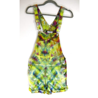 XS  SHORT-TIE-DYED-OVERALLS