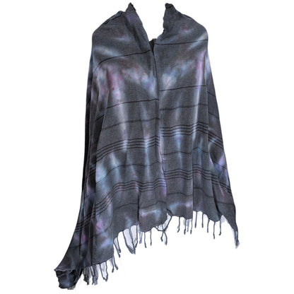 PURPLE MOON TIE DYED WRAP