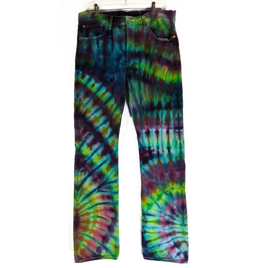 Green Tie Dyed Levi’s 501  34x34