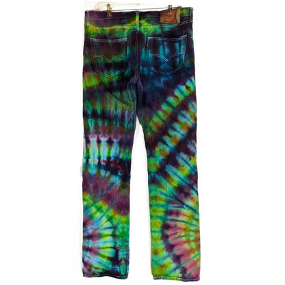 Green Tie Dyed Levi’s 501  34x34