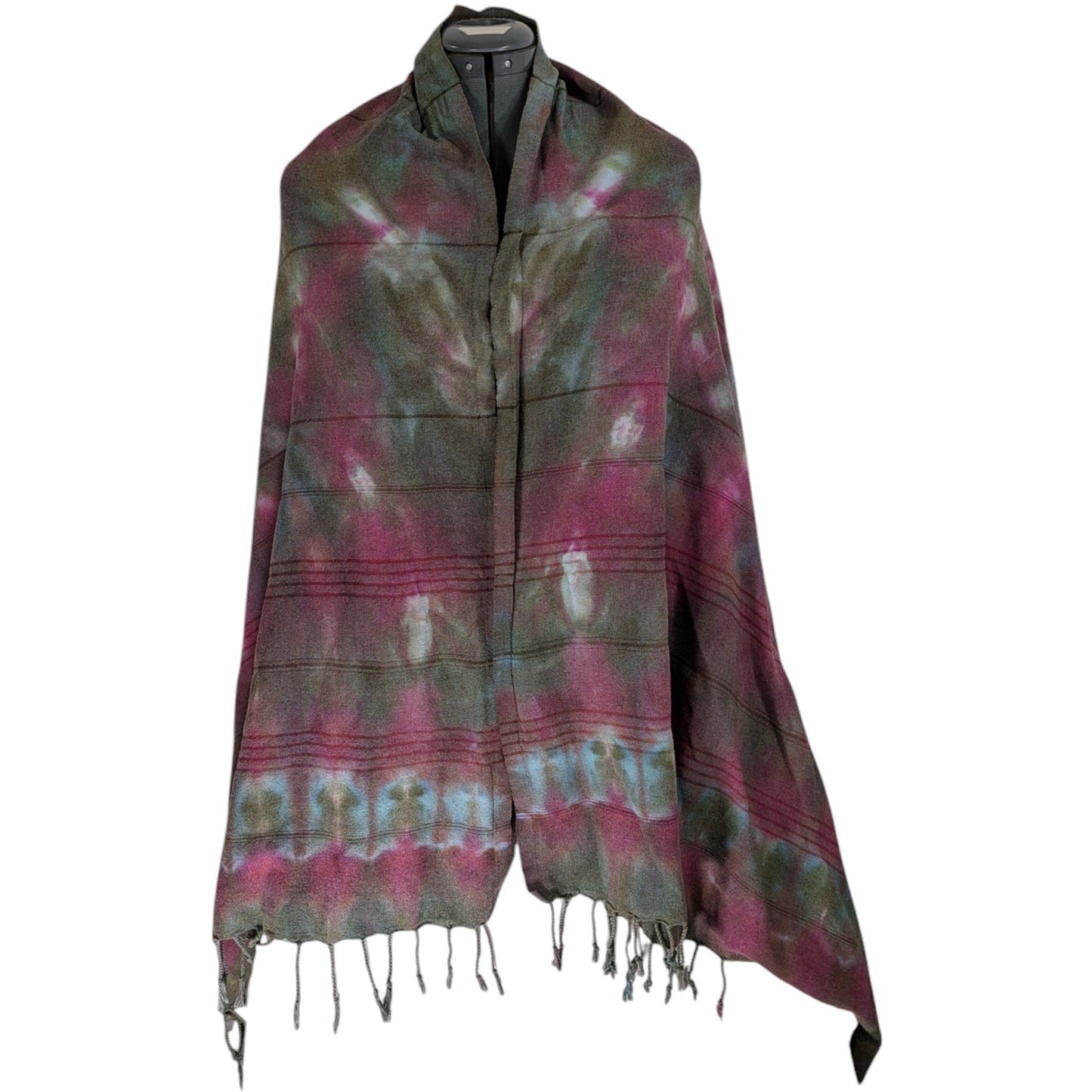 PURPLE DIAMOND TIE DYED WRAP