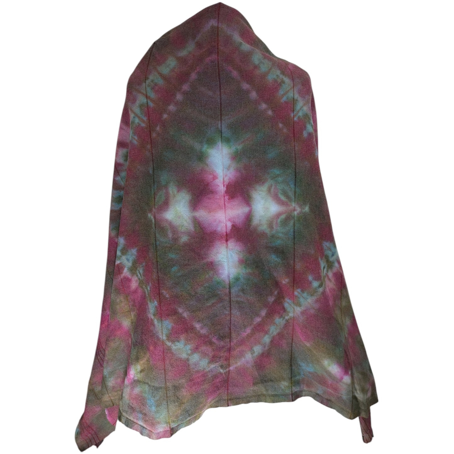 PURPLE DIAMOND TIE DYED WRAP