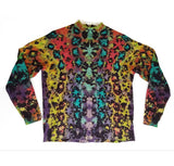 Mock Turtle Tie Dye Long sleeve shirt! Ladies Large