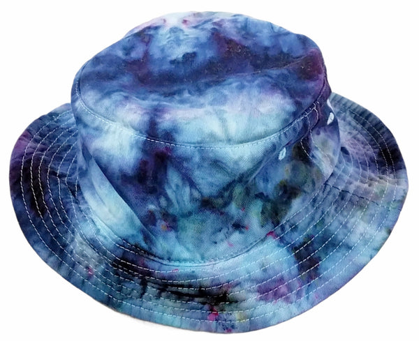 Tie Dyed Bucket Hat: Oceans Blue