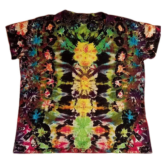 Ladies 2XL T-shirt Flower Energy  V-Neck