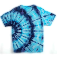 Blue Fan Large Tie-Dyed T-Shirt