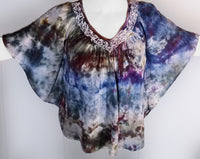SOLD Upcycled Pullover Batwing Blouse! STUNNING!