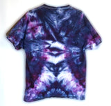 XL Tie Dyed Heart Tee Shirt Blue/Purple/Red