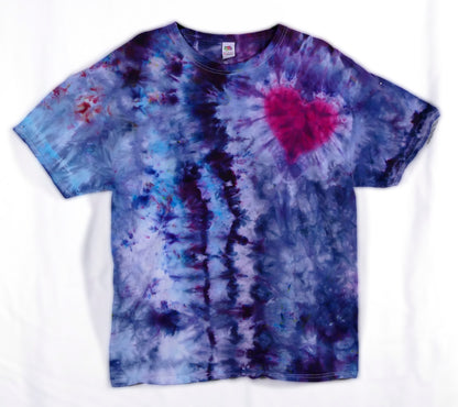 Dyed Together: Hearts on Hearts Men's Xl and Ladies Large