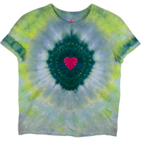Hearts And Lime Ladies Crew Large