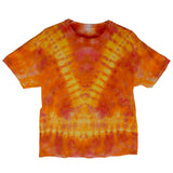 Orange Tie Dyed Tee Shirt size Large
