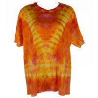 Orange Tie Dyed Tee Shirt size Large