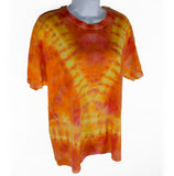 Orange Tie Dyed Tee Shirt size Large