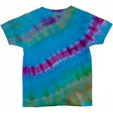 Blue and Purple Tie Dye Tee Shirt Youth medium
