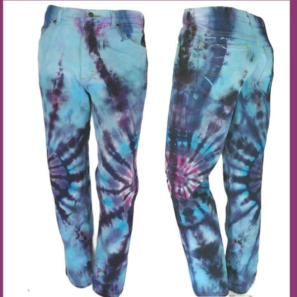 Tie-Dyed Jeans 30x28 Vintage Lee Upcycled