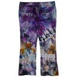 Tie Dye Jeans Size 14 Nicole Miller Flare "Grape Rocky Road"